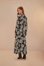 Load image into Gallery viewer, Bossa Banana Black Midi Dress