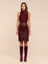 Load image into Gallery viewer, Violetta Vegan Leather Pencil