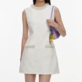 Load image into Gallery viewer, Textured Denim Mini Dress