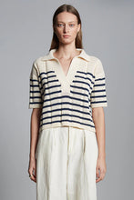 Load image into Gallery viewer, Laria Striped Polo Sweater