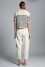 Load image into Gallery viewer, Laria Striped Polo Sweater