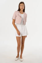 Load image into Gallery viewer, Kirsi Leather Crop Jacket