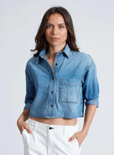 Load image into Gallery viewer, Cropped Denim Shirt