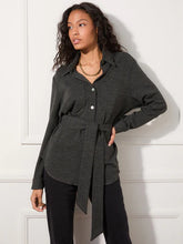 Load image into Gallery viewer, Belted L/S Shirt