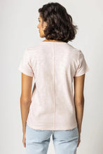 Load image into Gallery viewer, V Neck Back Seam Tee