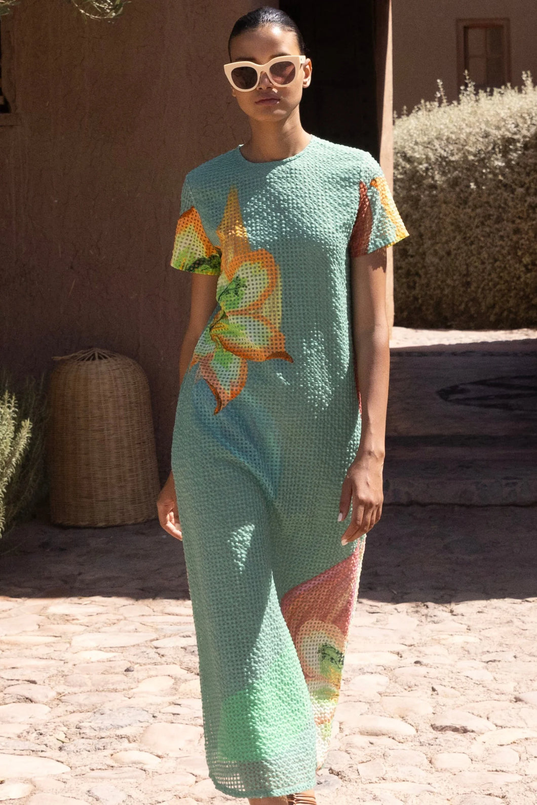 Short Sleeve Shift Dress