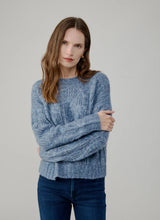 Load image into Gallery viewer, Marled Cable Crew Neck Sweater
