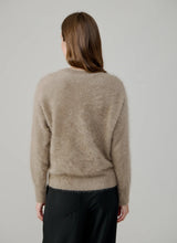 Load image into Gallery viewer, Relaxed Fit Saddle Crew Neck Sweater
