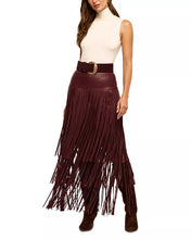 Load image into Gallery viewer, Karoline Maxi Fringe Skirt

