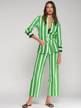 Load image into Gallery viewer, Green Striped Pants
