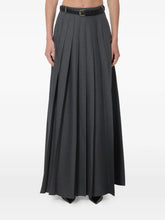 Load image into Gallery viewer, Grey Pleated Maxi Skirt
