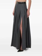 Load image into Gallery viewer, Grey Pleated Maxi Skirt
