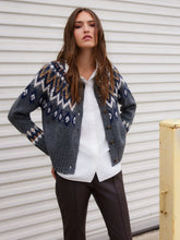 Load image into Gallery viewer, Mix Media jacquard Cardigan
