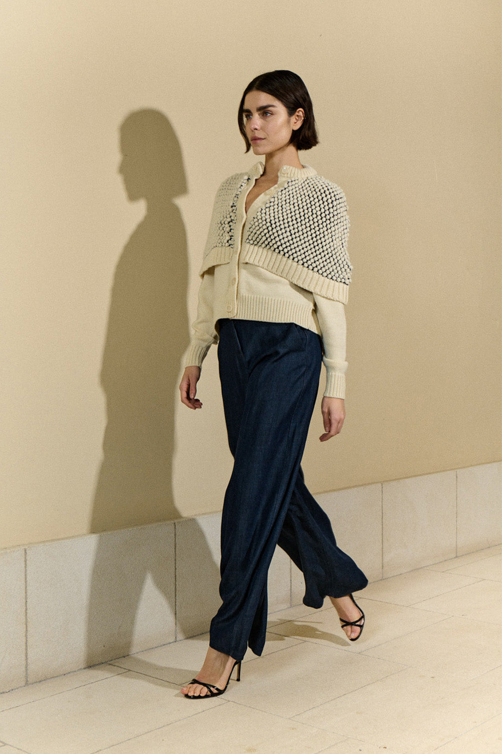 Popcorn Stitch Cape