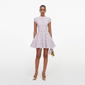 Load image into Gallery viewer, Check Knit Beaded Mini Dress
