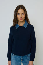 Load image into Gallery viewer, Dash Denim Collar Pullover
