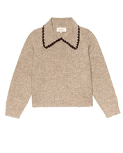 Load image into Gallery viewer, Crochet Collar Pullover
