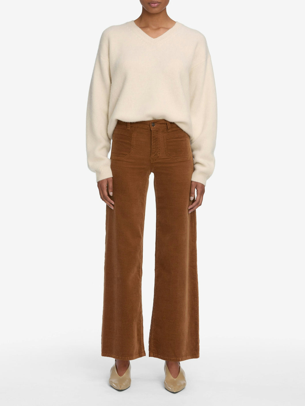 Slim Palazzo Modernist Corderoy