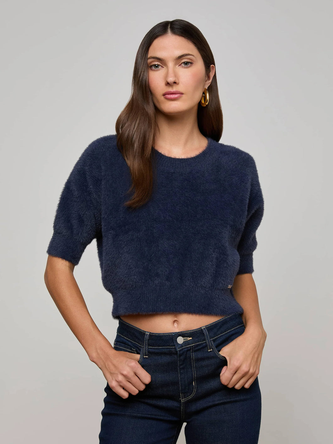 Guinevere S/S Crop Crew Neck