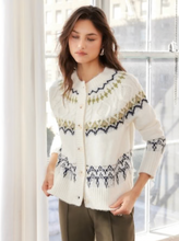 Load image into Gallery viewer, Astrid Fair Isle Cardigan Sweater
