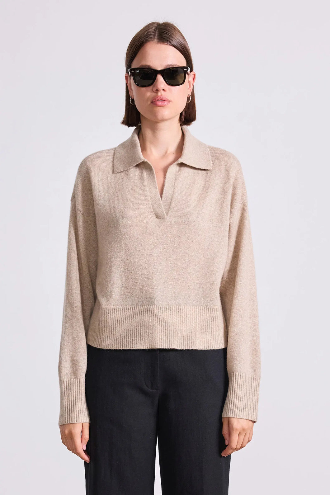 Soft Tissue Henley Sweater