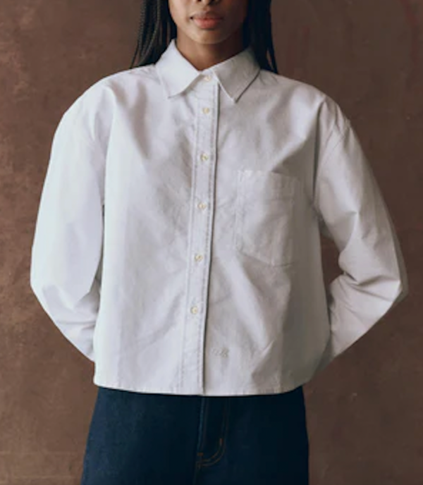 Cropped Oxford Shirt