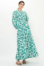 Load image into Gallery viewer, Crew Neck Smocked Waist Maxi
