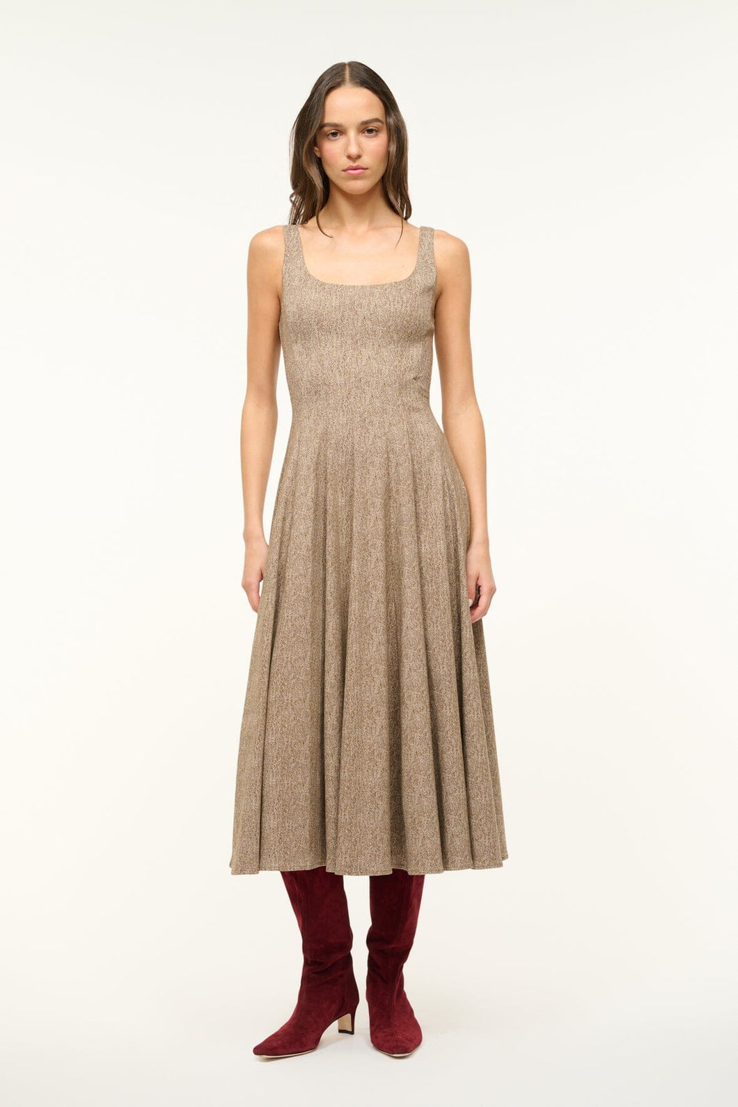 Wells Dress Herringbone