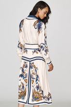 Load image into Gallery viewer, Golden Nature Belted Midi Dress
