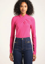 Load image into Gallery viewer, Krini Wrap Long Sleeve Neck Top
