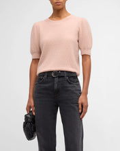 Load image into Gallery viewer, Pointelle Puff Sleeve Sweater
