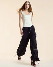 Load image into Gallery viewer, Cargo Pants Pinstripe
