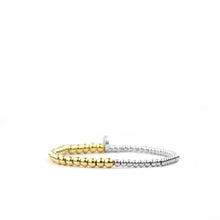 Load image into Gallery viewer, Silver/Gold Metal Stretch Bracelets
