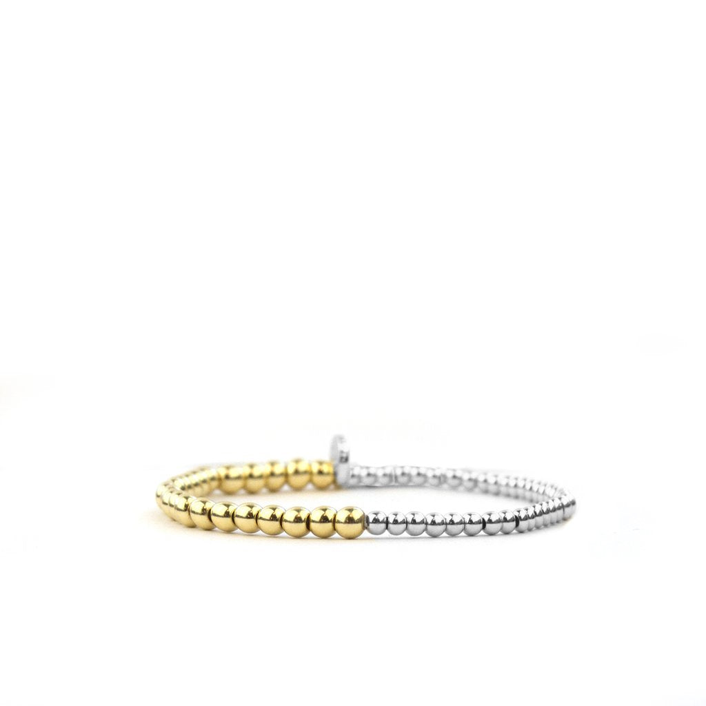 Silver/Gold Metal Stretch Bracelets