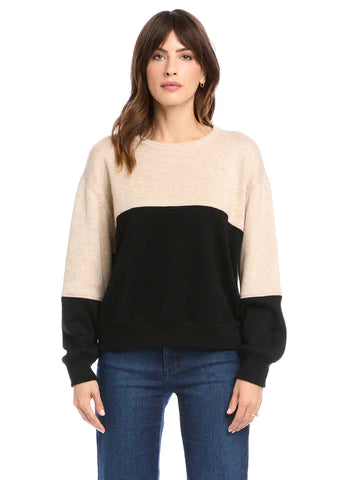 color block sweater