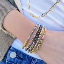 Load image into Gallery viewer, Silver/Gold Metal Stretch Bracelets
