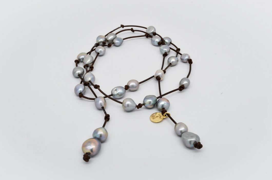 Lariat Classic Pearl Necklace
