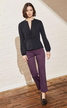 Load image into Gallery viewer, Prince Cropped Houndstooth Flare Leg Pant
